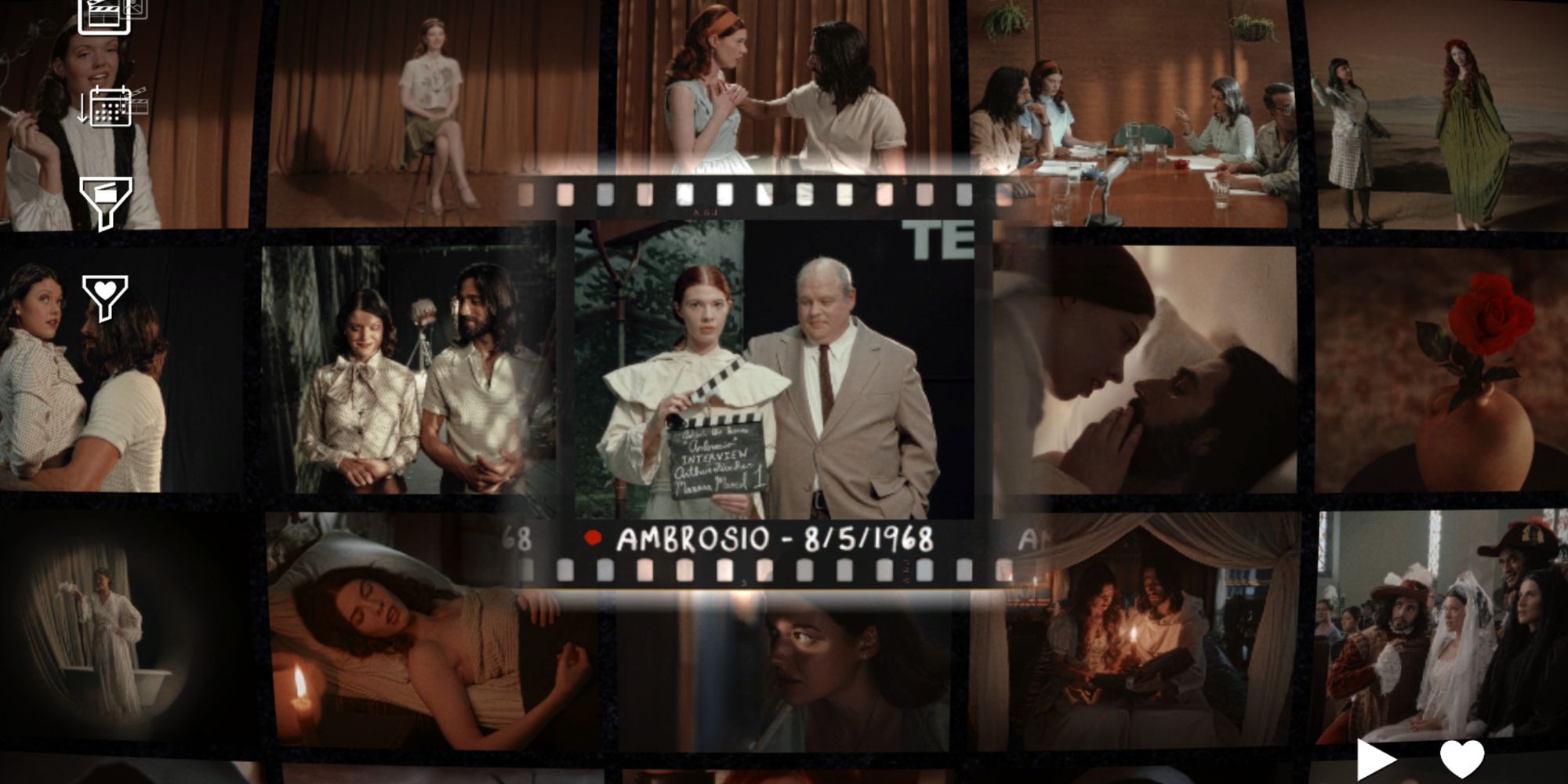 Combing through a variety of movie scenes in Immortality