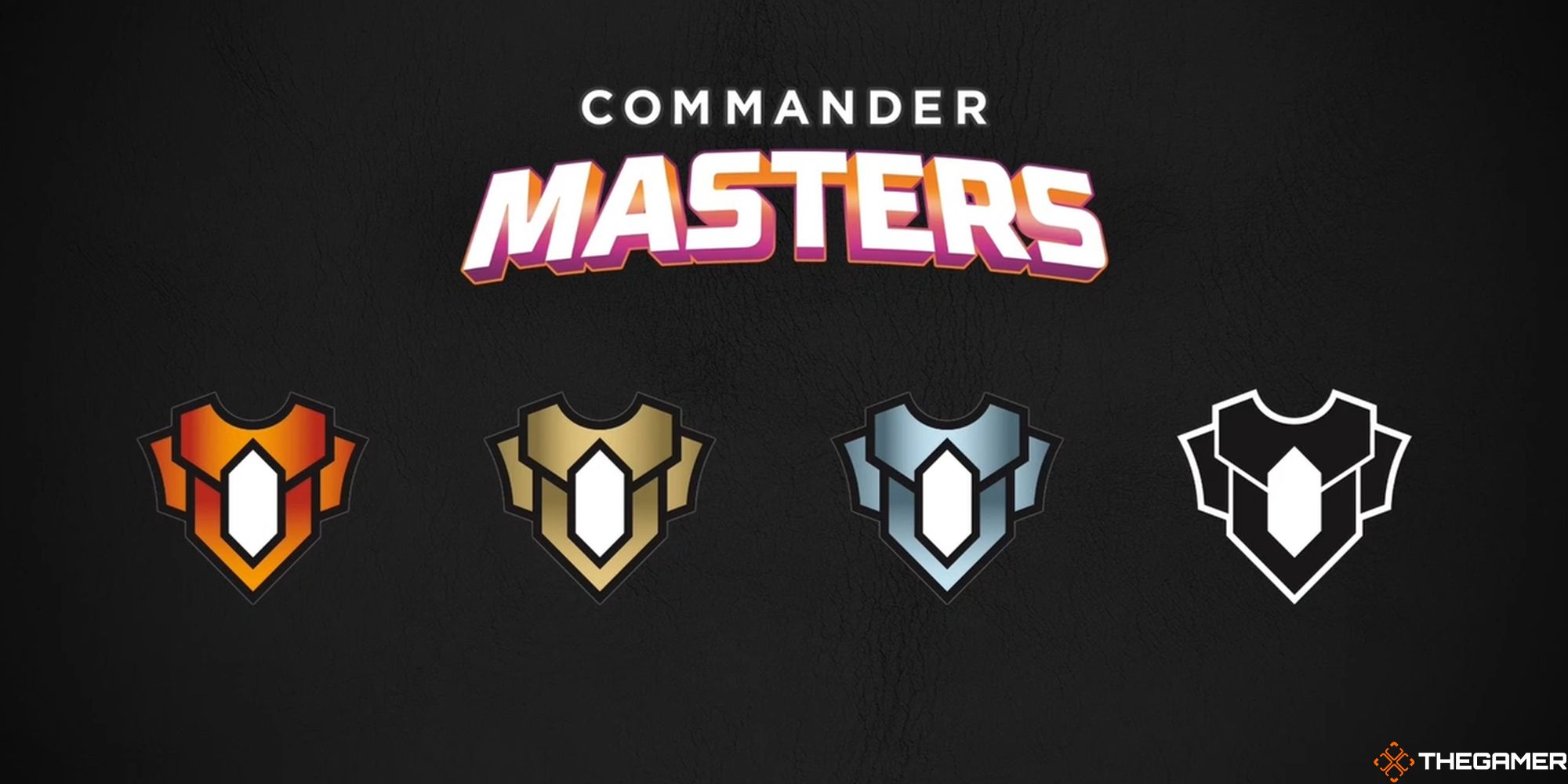 Commander Masters Logo and rarity symbols