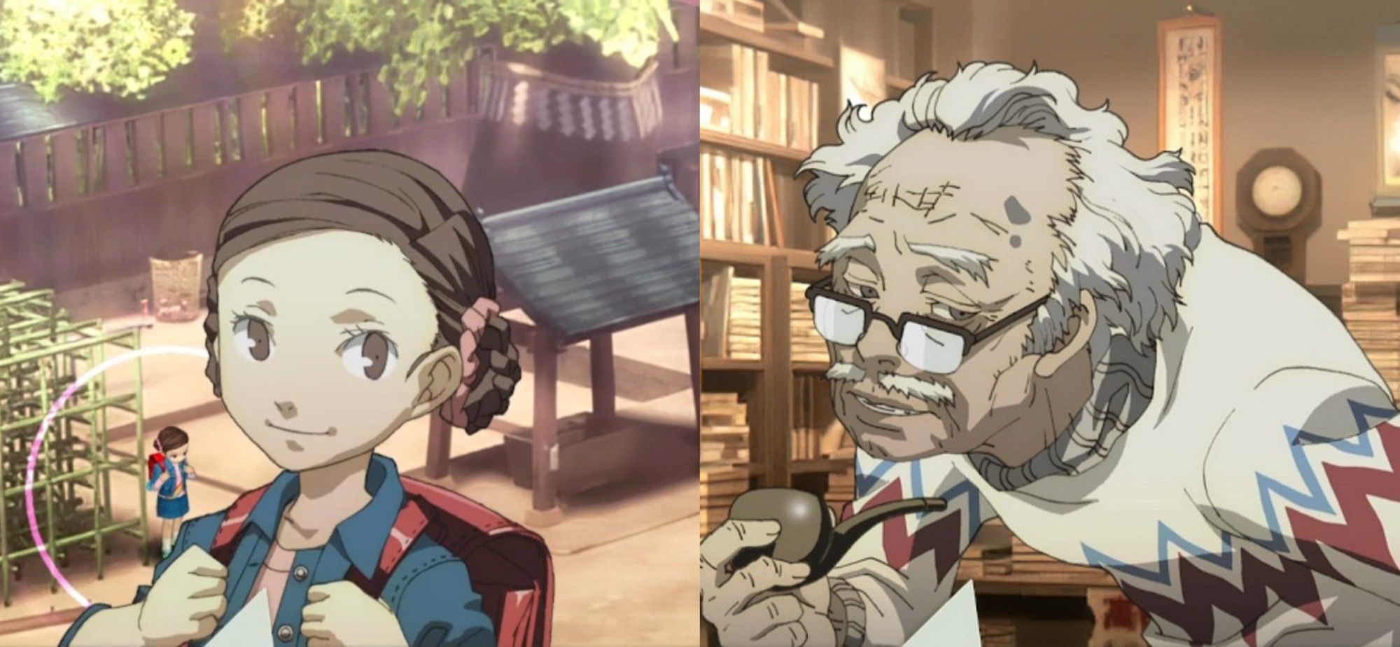 composite of maiko and bunkichi in persona 3 portable