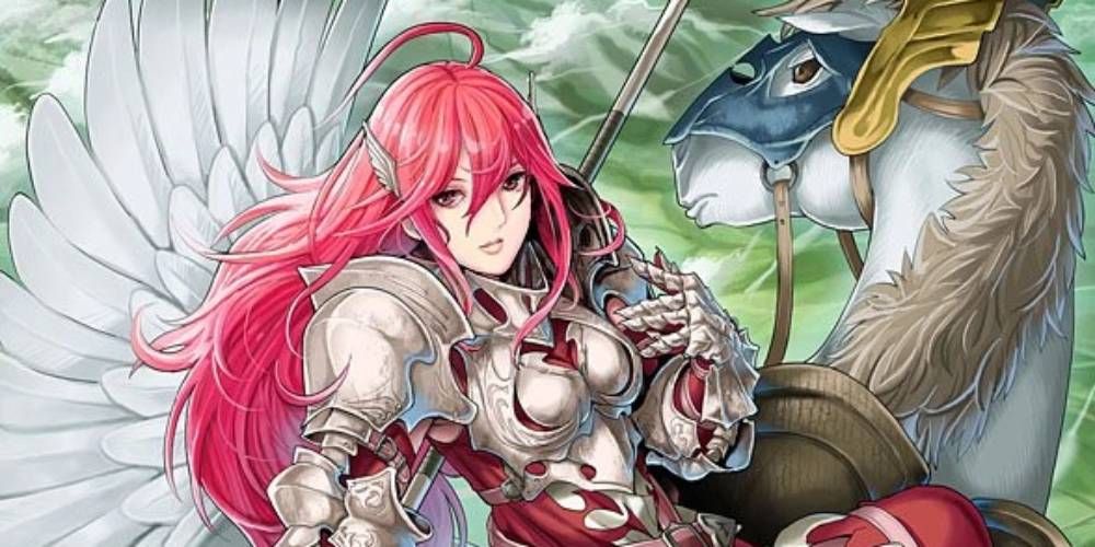 Cordelia Fire Emblem 0 on her pegasus