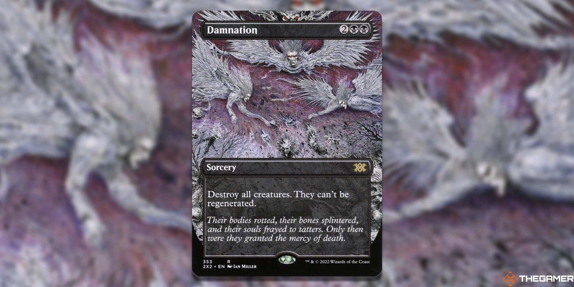 The card Damnation from Magic: The Gathering.