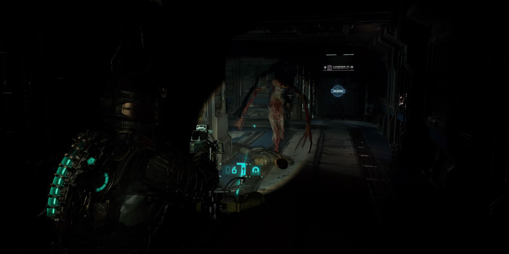 dead space aiming at necromorph