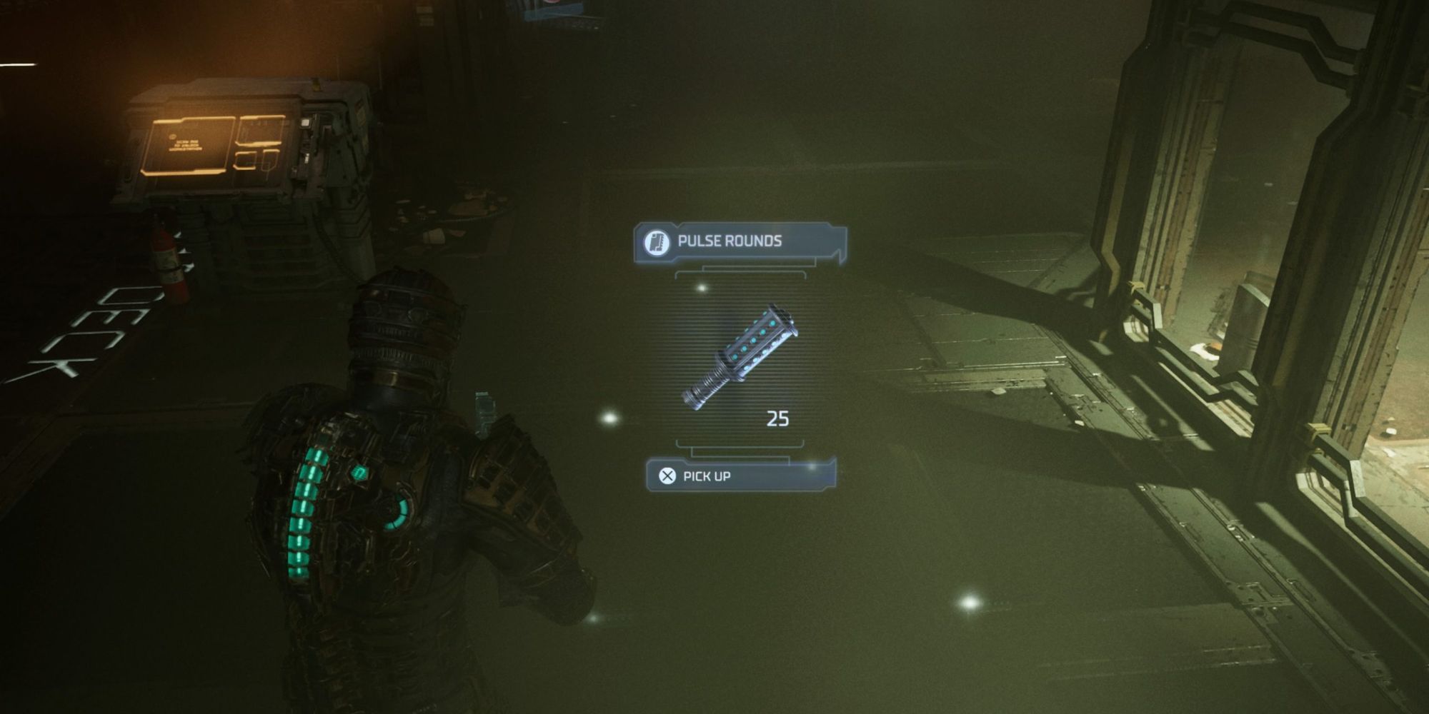 Dead space pulse rifle ammo on floor