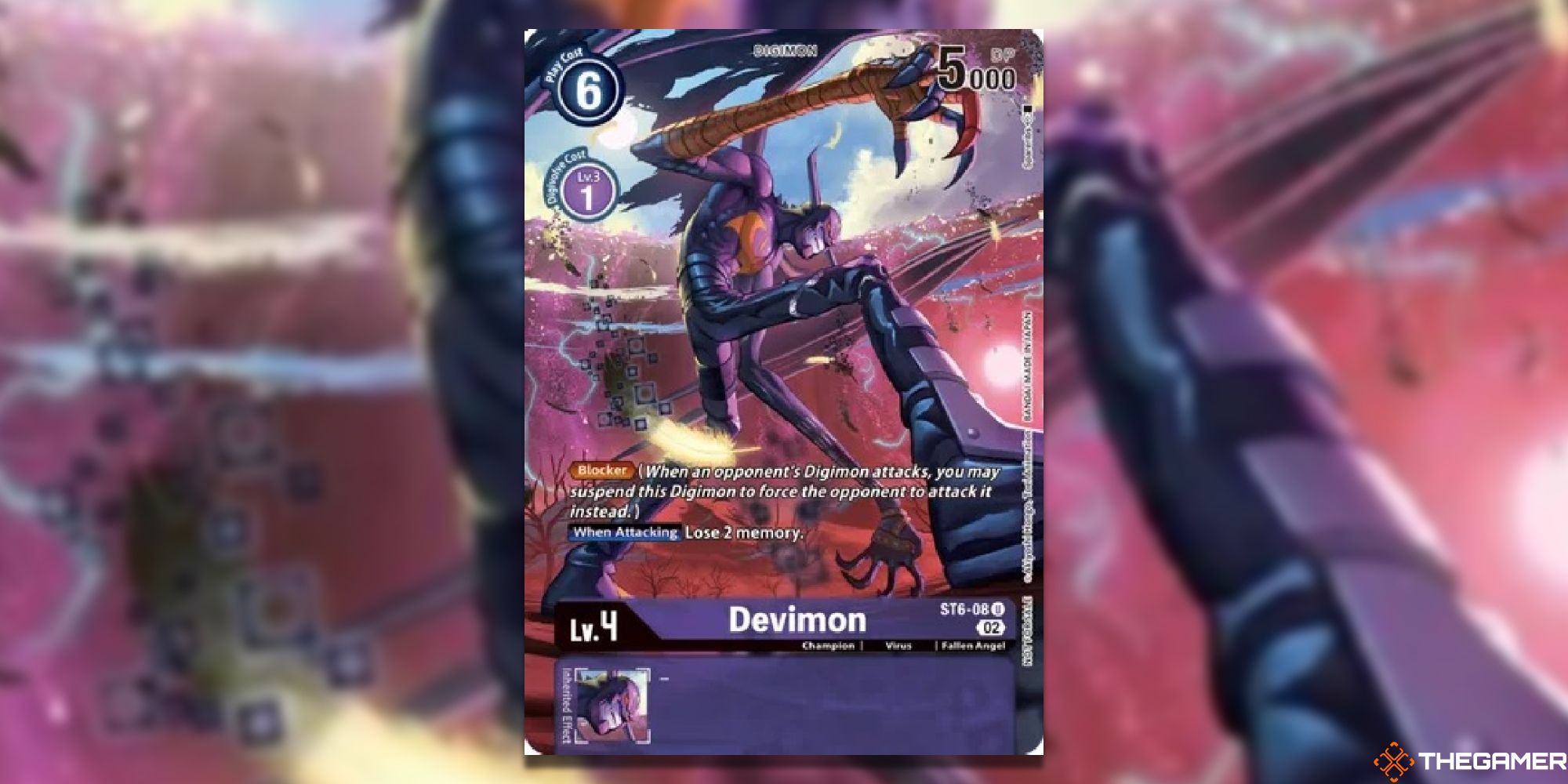 devimon card art from illustration contest 2022 digimon card game