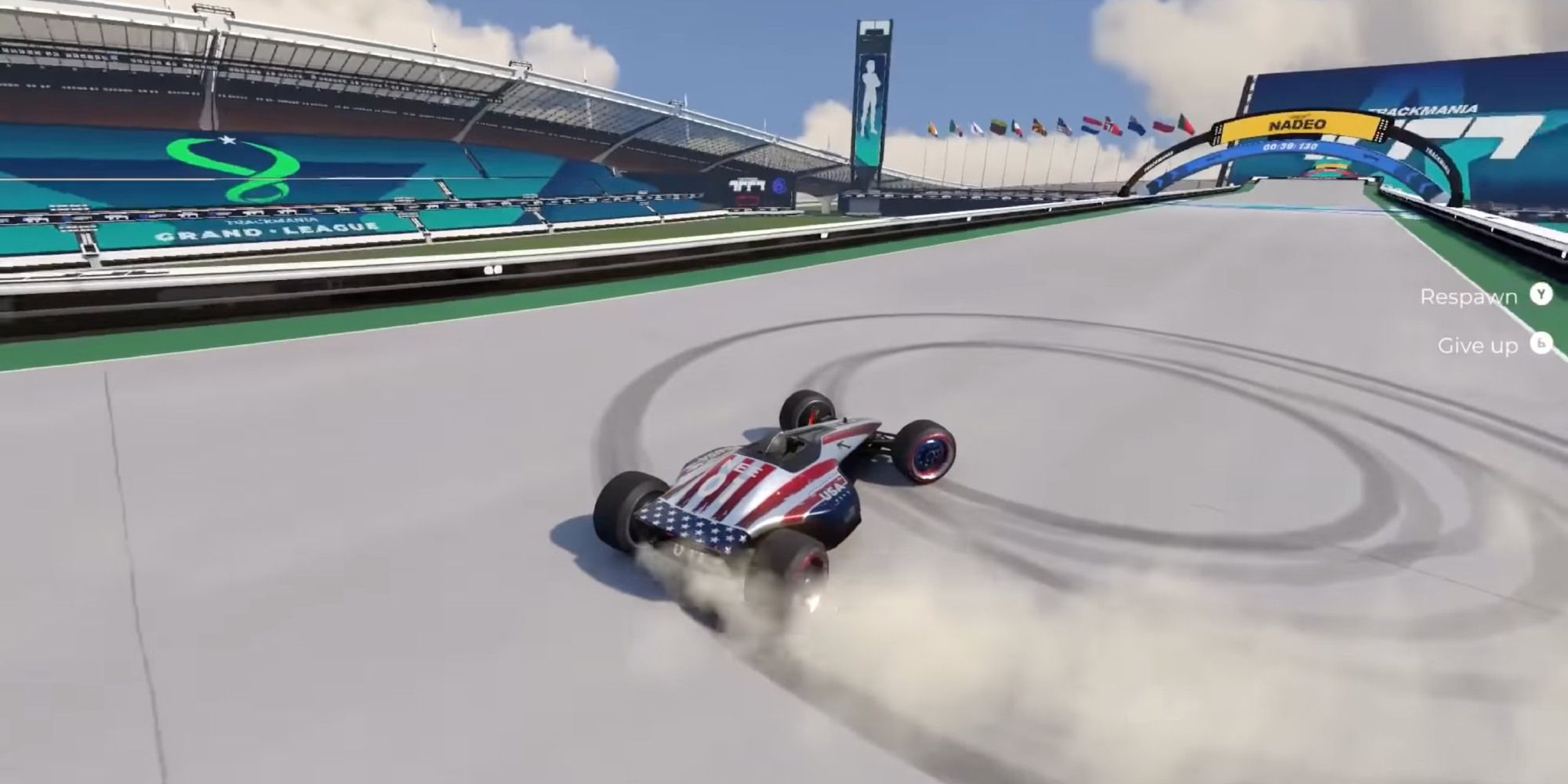 Making donuts in Trackmania