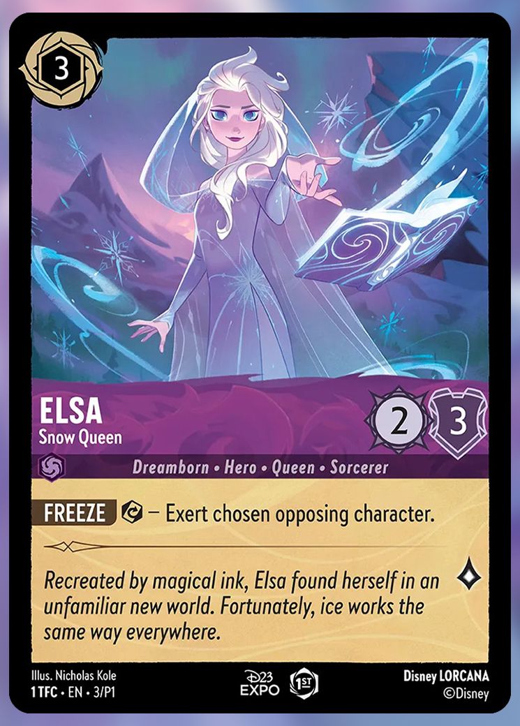 Lorcana: Elsa, Snow Queen card