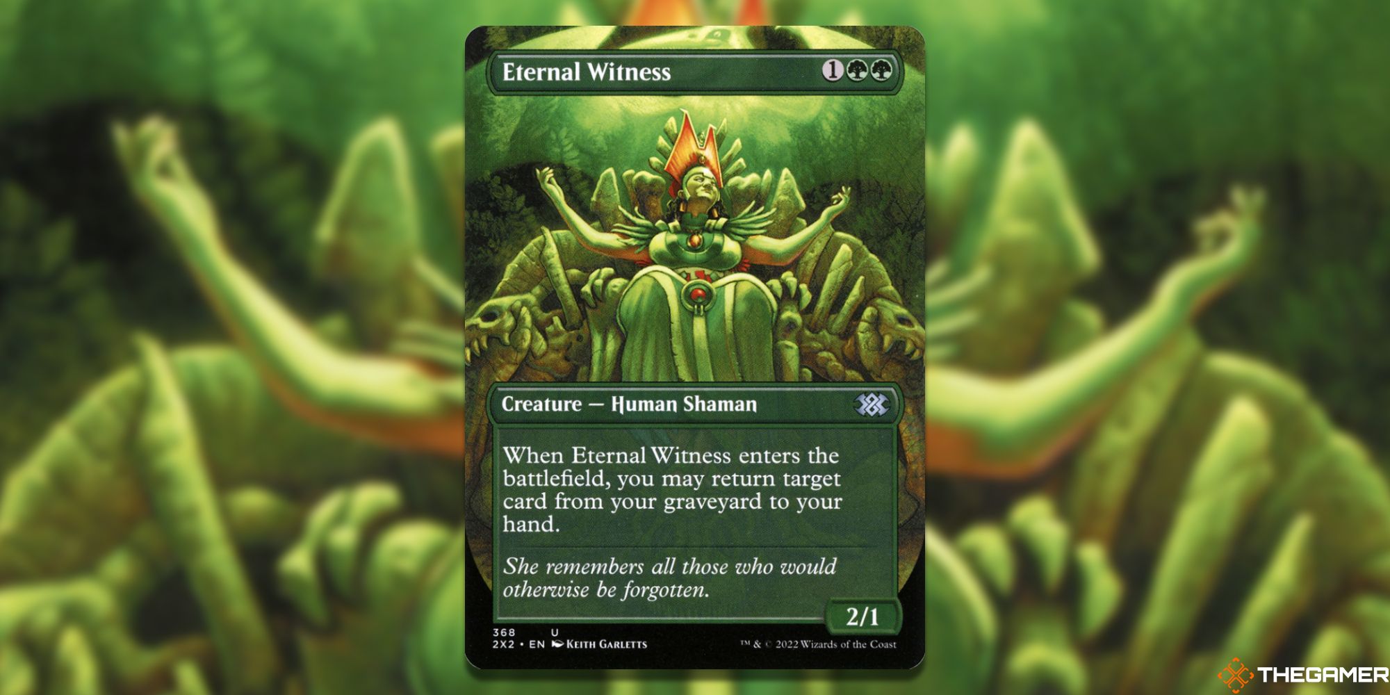 The card Eternal Witness from Magic: The Gathering.