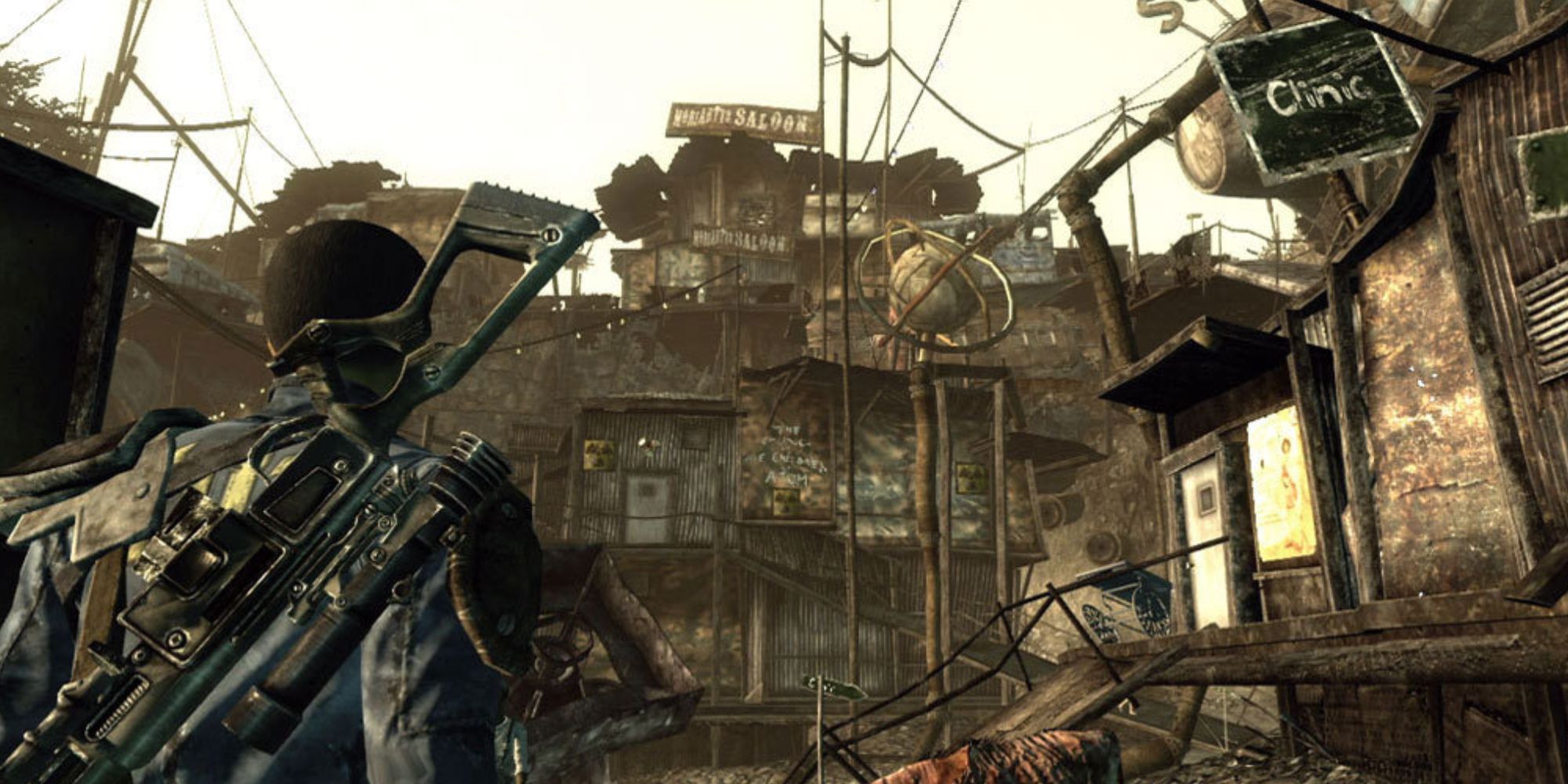 Exploring the wasteland in Fallout 3