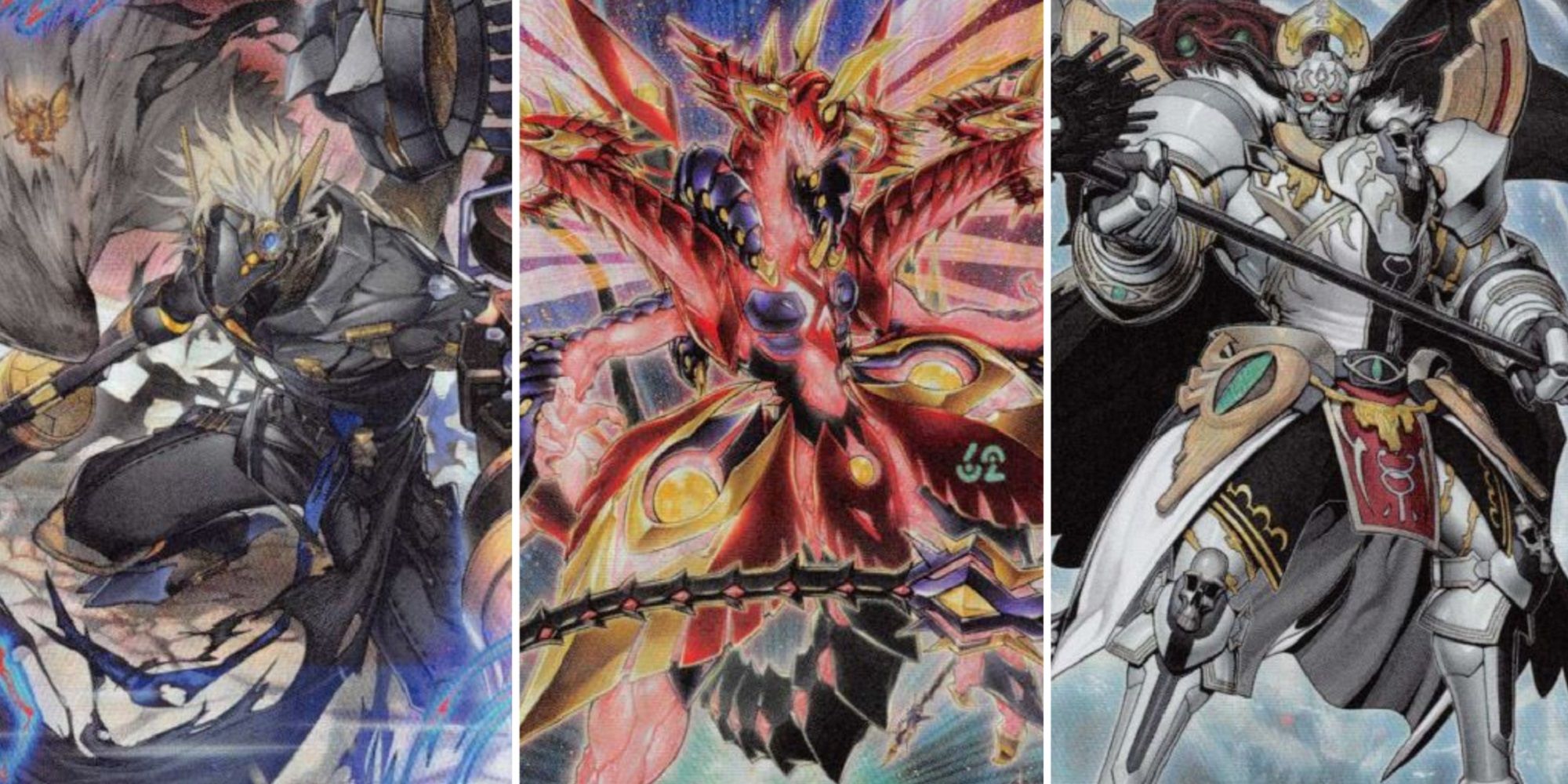 Tri-Brigade Arms Bucephalus II, Neo Galaxy-Eyes Prime Photon Dragon, And Chaos Archiend