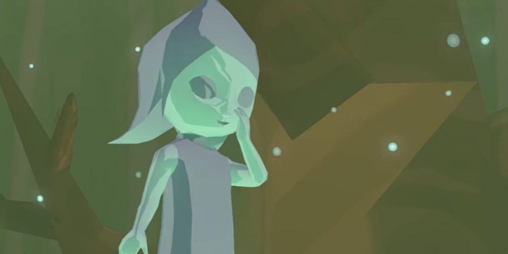The Fairy Queen giggling in Wind Waker the video game