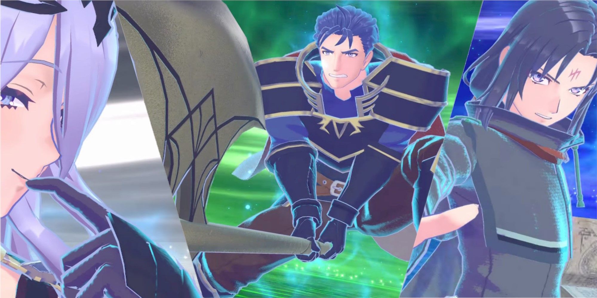 Fire Emblem Engage: Camilla Hector And Soren Posing During First Summon