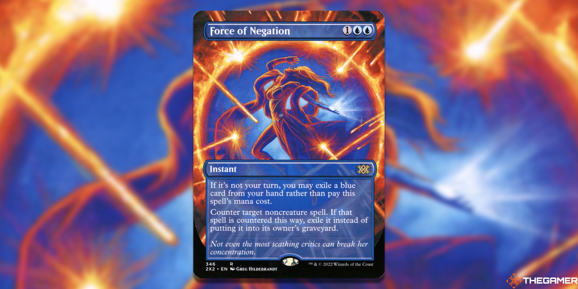 The card Force Of Negation from Magic: The Gathering.
