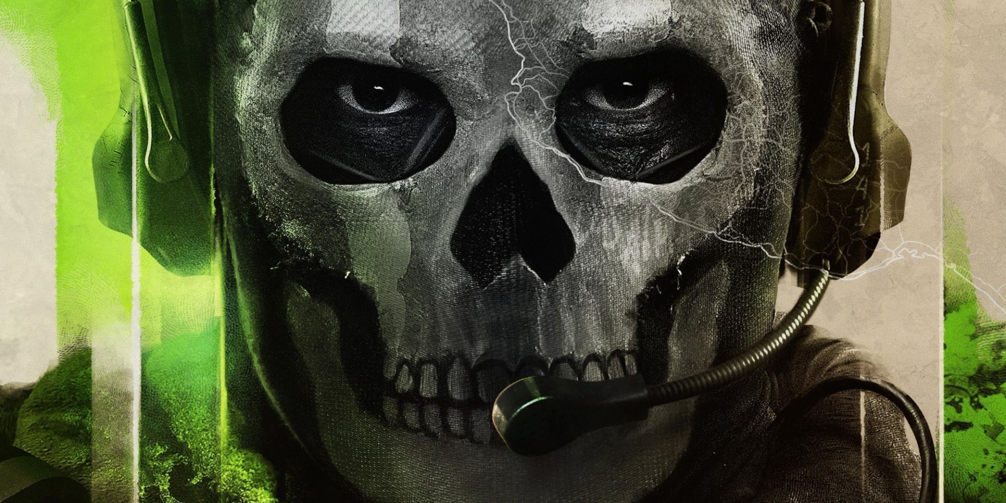 Ghost on the promotional art for Call of Duty Modern Warfare 2.