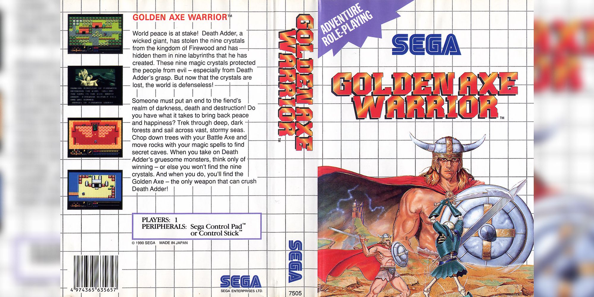 Golden Axe Warrior box art