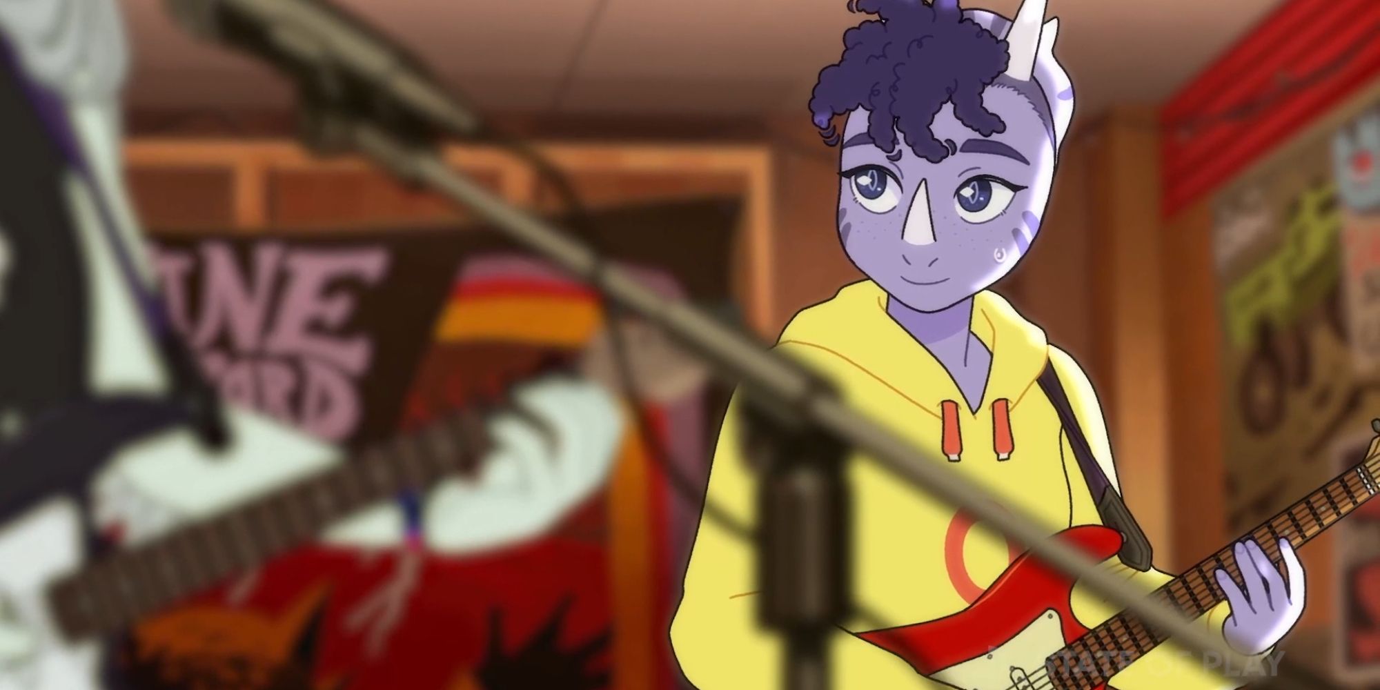 Goodbye Volcano High unnamed character playing guitar