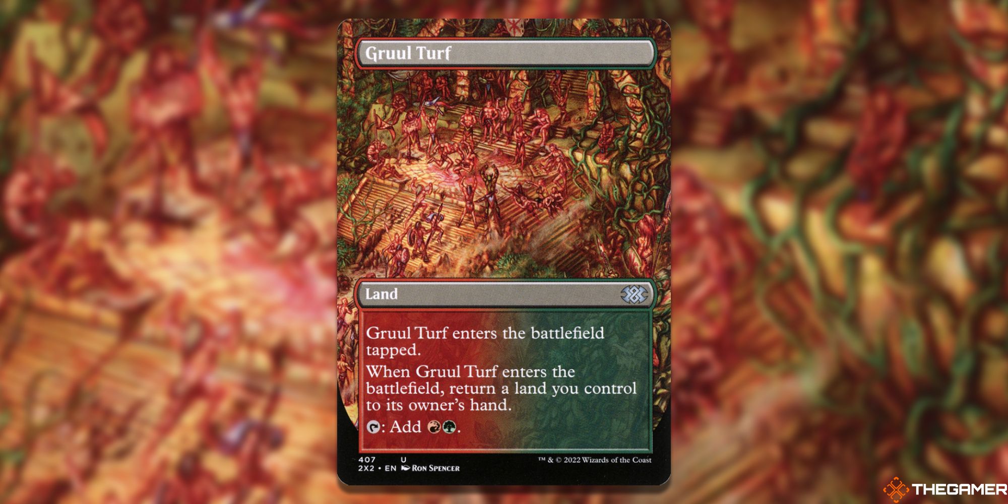 The card Gruul Turf from Magic: The Gathering.