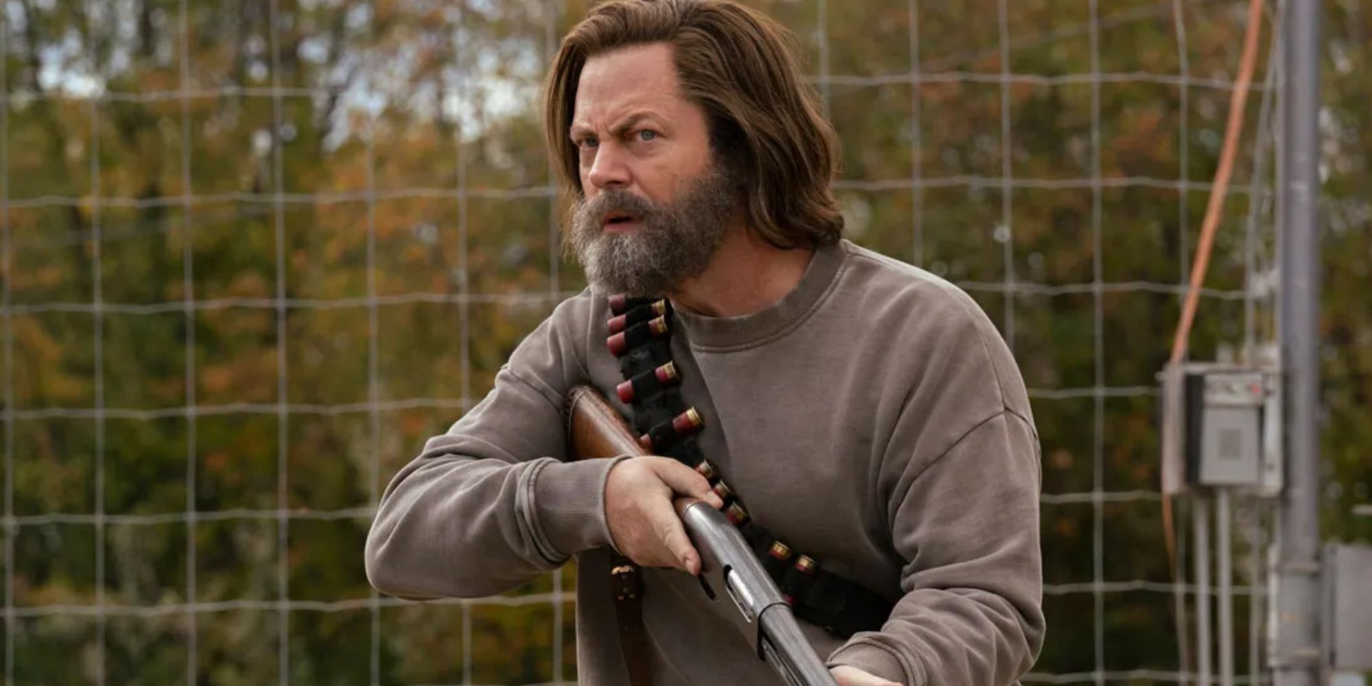 Nick Offerman as Bill in HBO's The Last of Us.