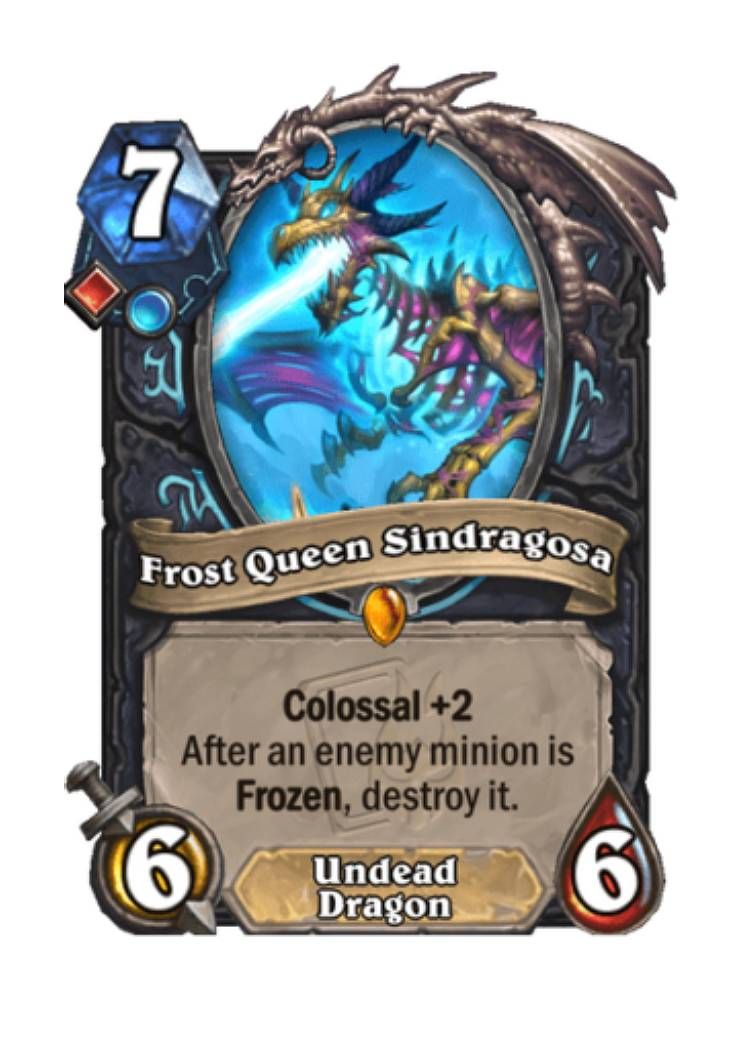 Frost Queen Sindragosa Ice Dragon Hearthstone Card