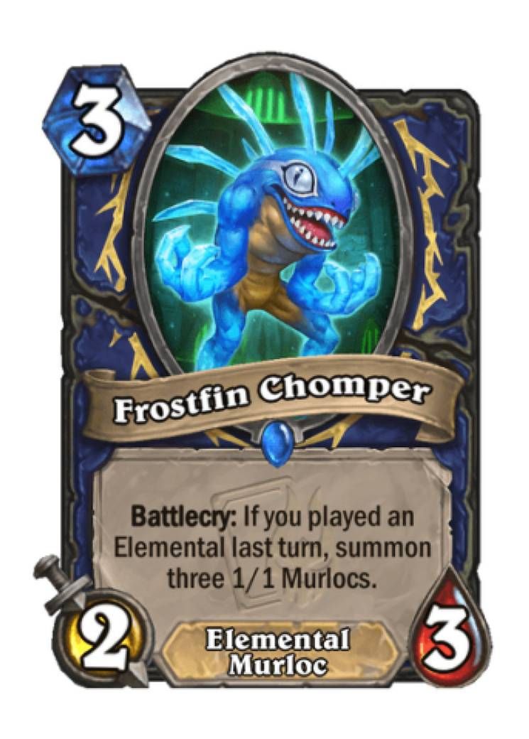 Blue murloc with ridged back and green belly