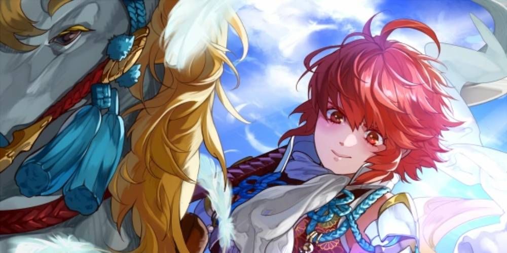 Hinoka Fire Emblem 0 (Cipher) on a pegasus