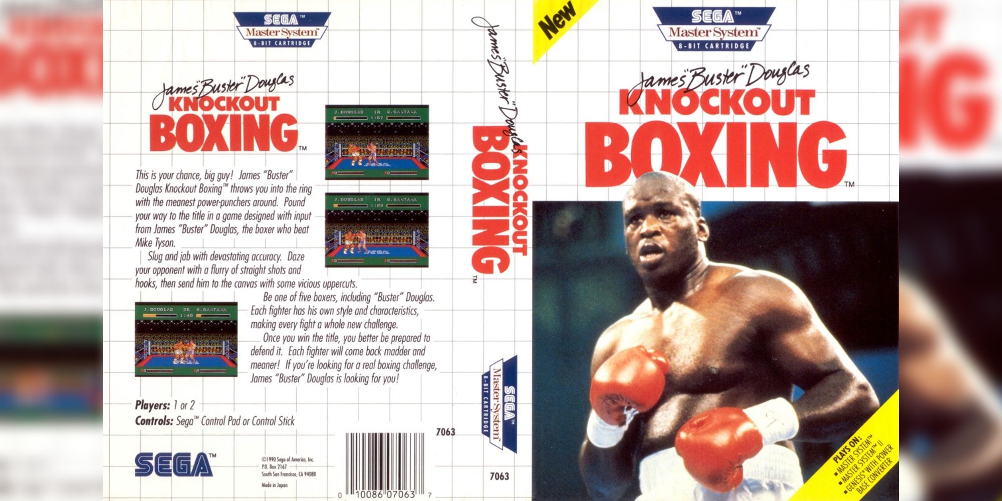 James Buster Douglas Knockout Boxing box art