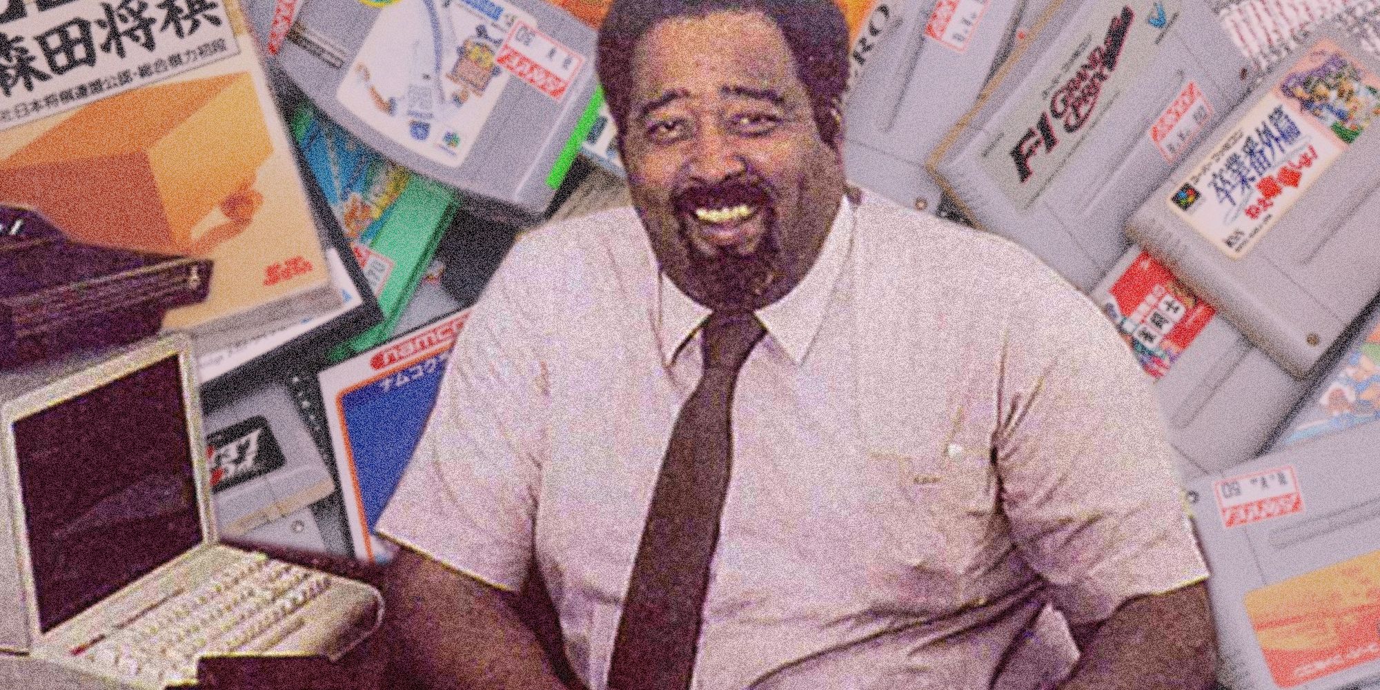 Jerry Lawson sat at his computer