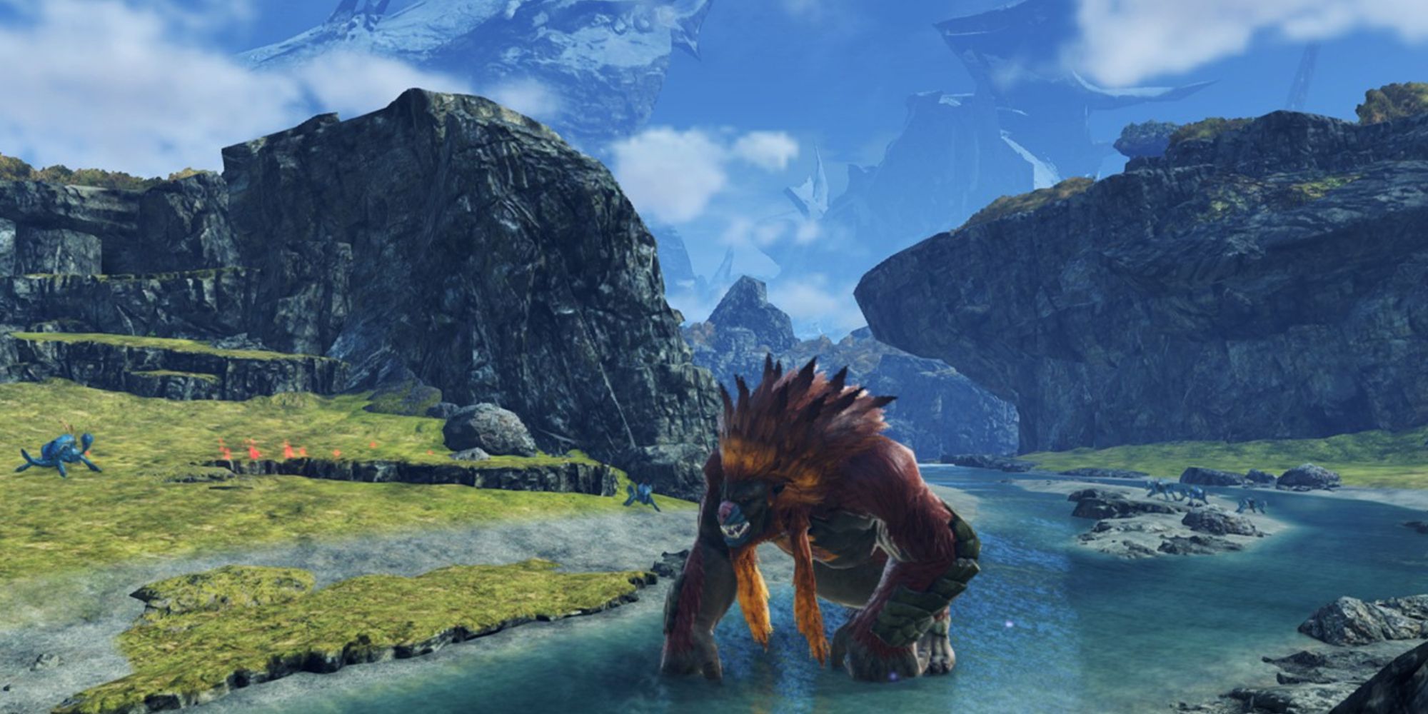 Jingoistic Gigantus standing in Millick Meadows in Xenoblade Chronicles 3