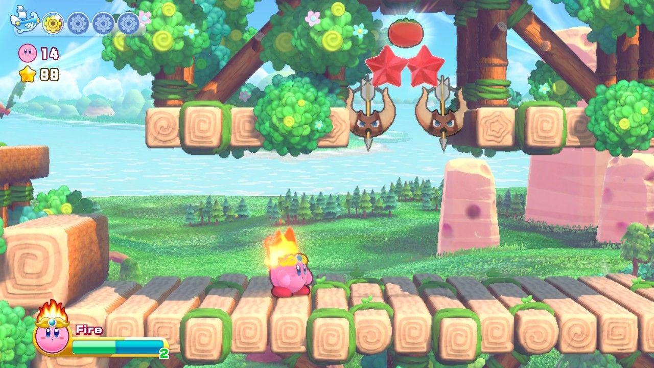 Kirby Under Life Up Stage Four Cookie Country Kirby's Return To Dream Land Deluxe
