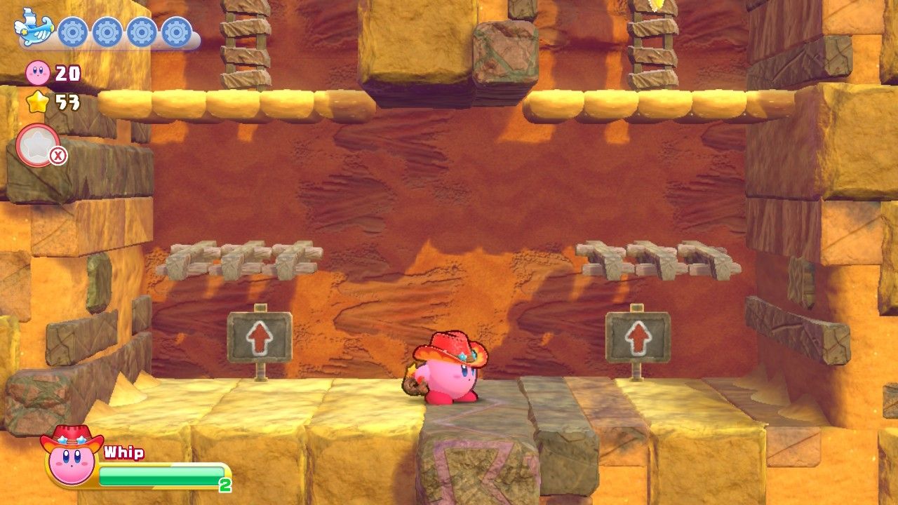 Kirby Raisin Ruins Stage Three Two Ladders Choice