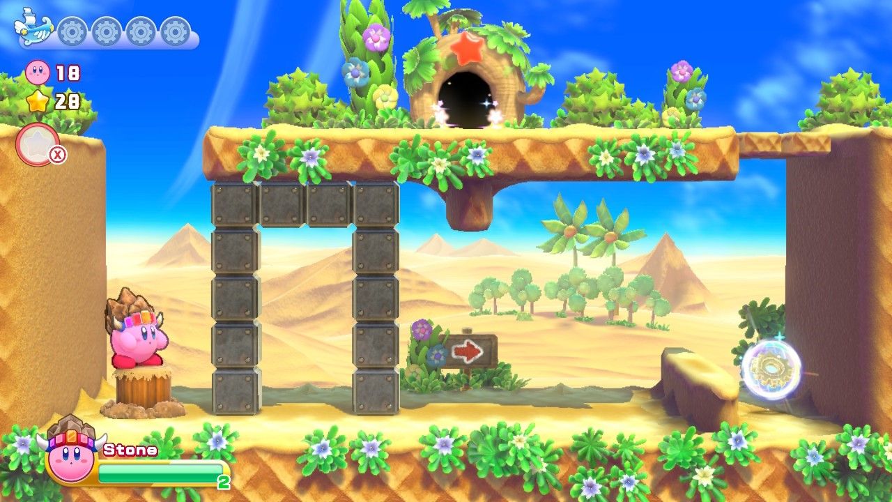 Kirby Raisin Ruins Stage Two Star Door Energy Sphere