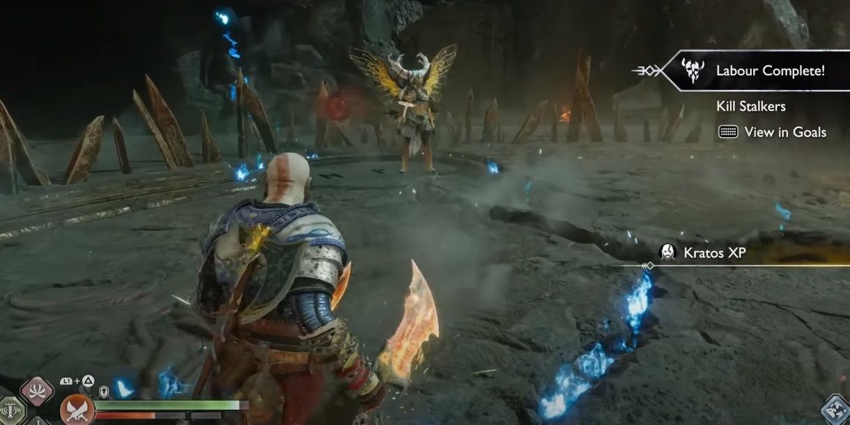 Kratos facing a dark lord elf in the boss rush challenge-1