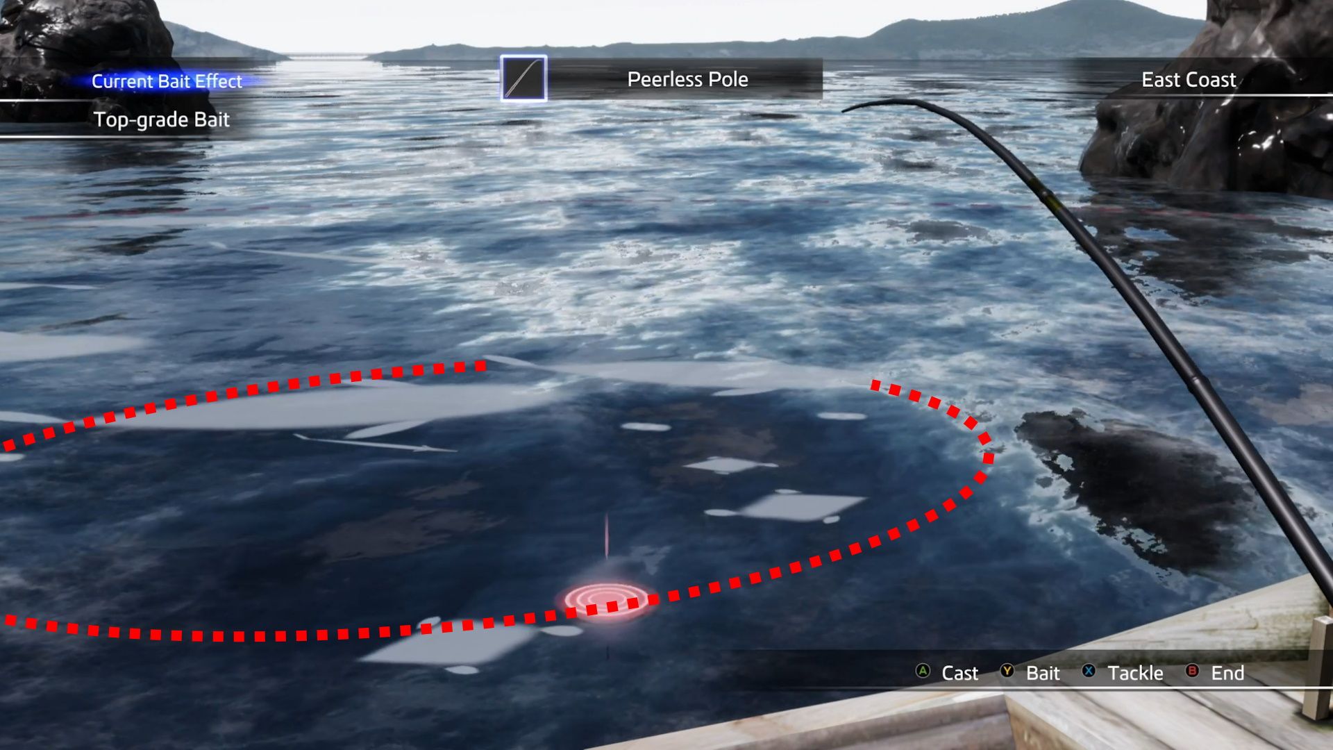 Like A Dragon Ishin, The Giant Bluefin Tuna's swimming path