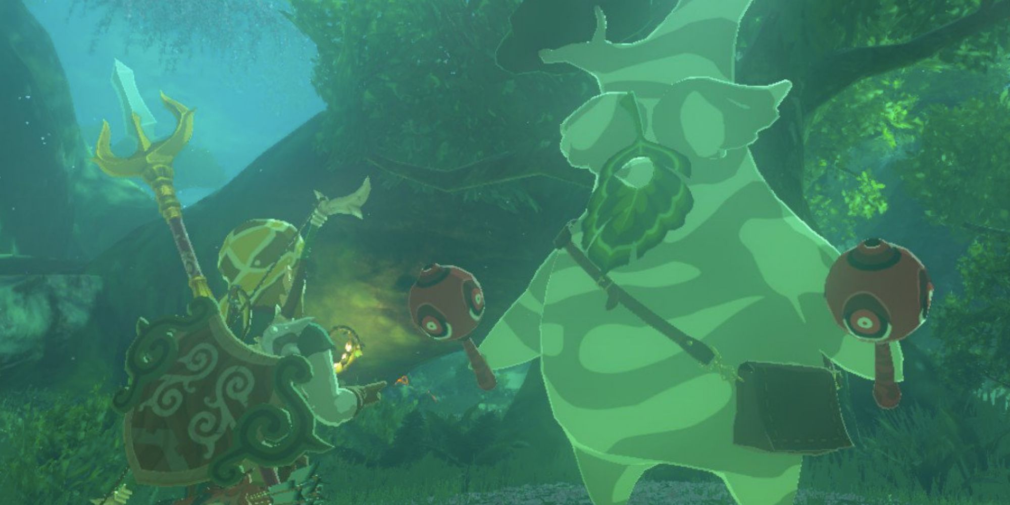 Link speaking to Hestu in Breath of the Wild.