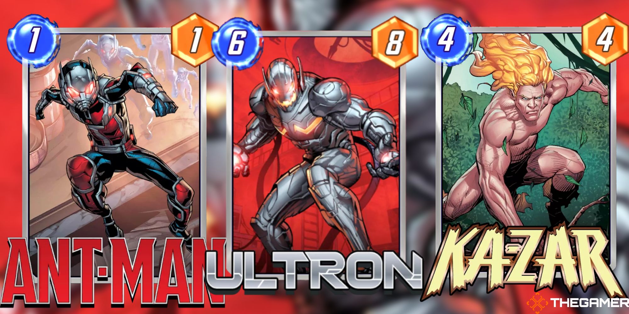 Ant-Man, Ultron, and Ka-Zar standard variants