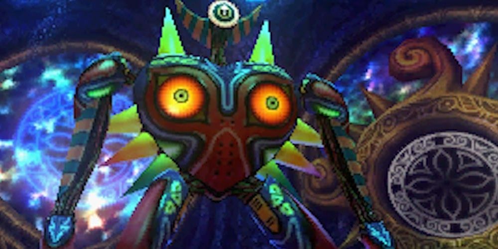 Majora sprouting limbs and a head in Majora's Mask the game