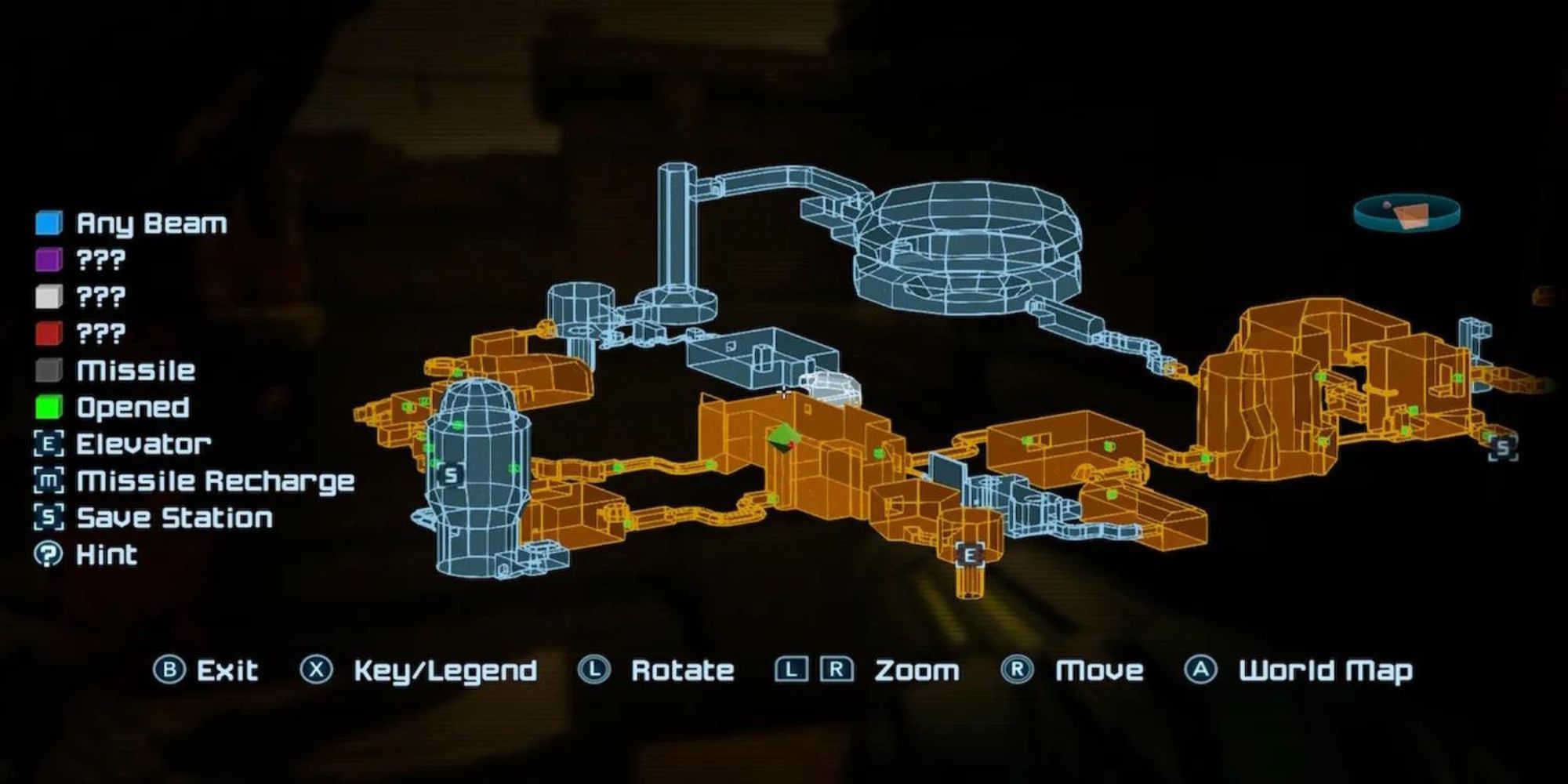 Metroid Prime Remastered Map