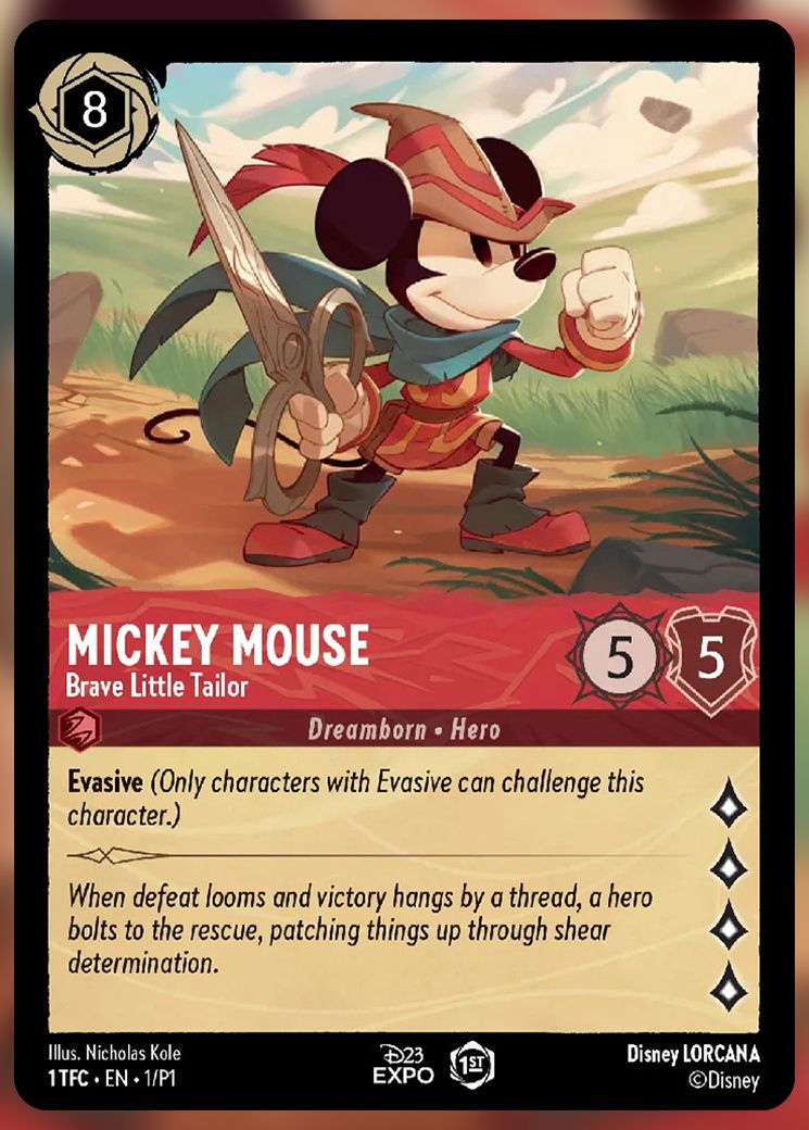 Lorcana: Mickey Mouse, Brave Little Tailor card