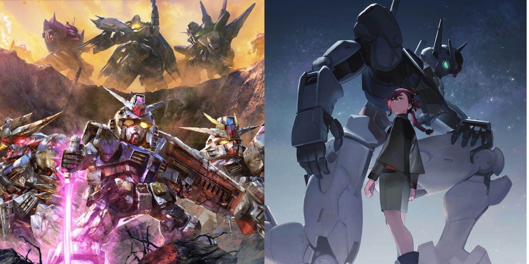 sd gundam battle alliance cover art and gundam the with from mercury key visual with suletta and gundam aerial