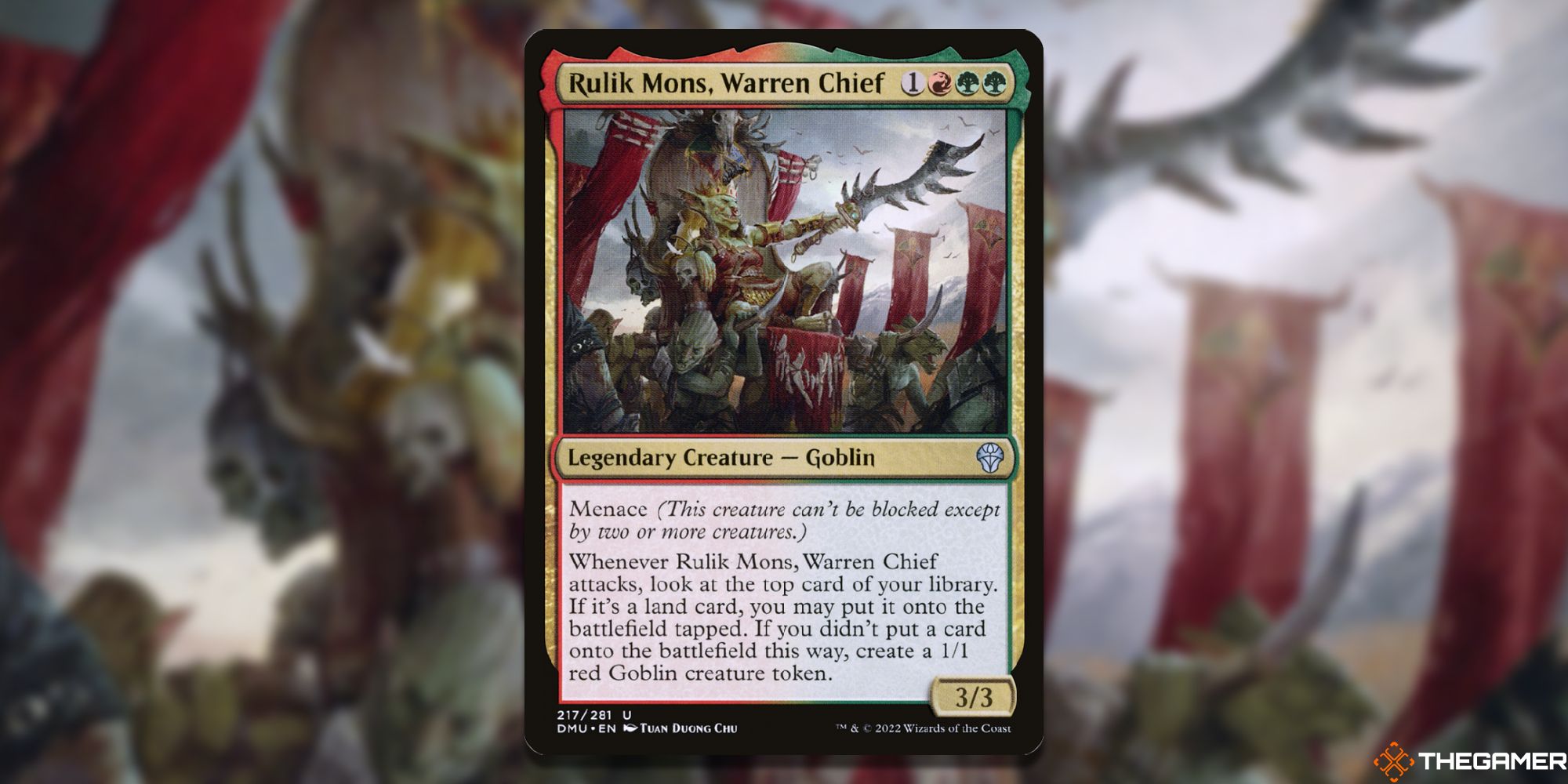 Magic The Gathering Rulik Mons, Warren Chief - Rulik Mons, Capo Del Cunicolo [dmu] [nm] [foil