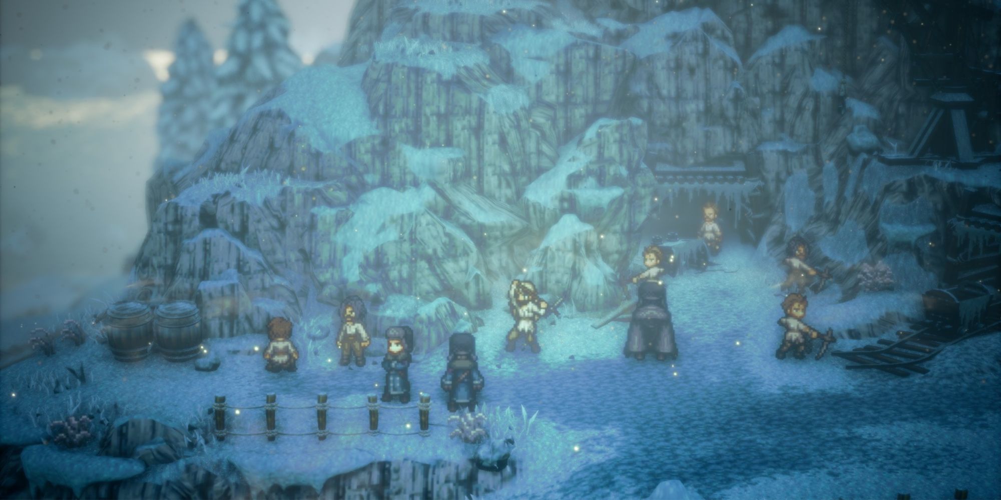 Octopath Traveler 2 — Освальд работает в трудовом лагере в тюрьме