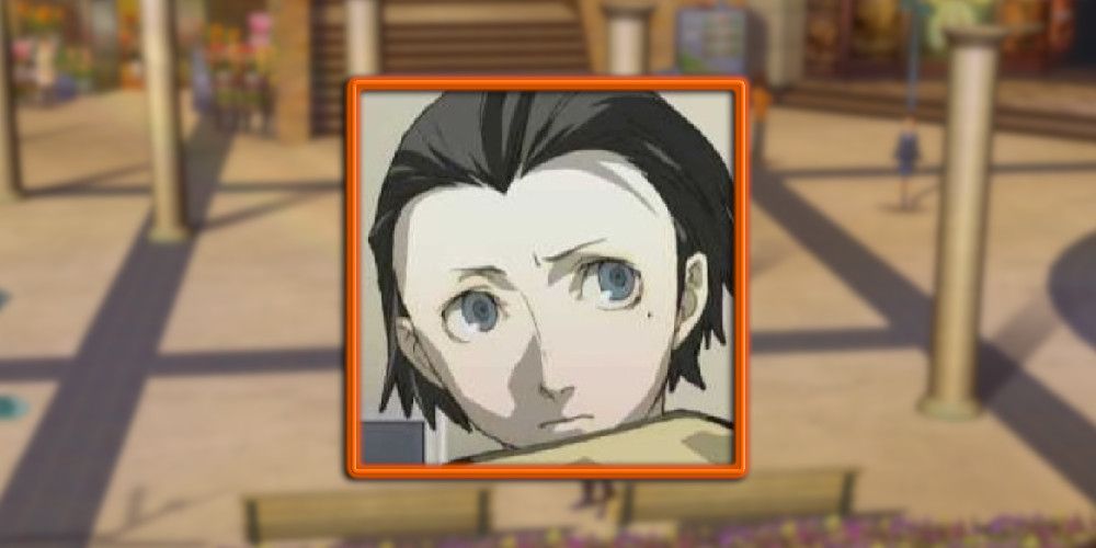 character profile of ryoji in front of blurred location image