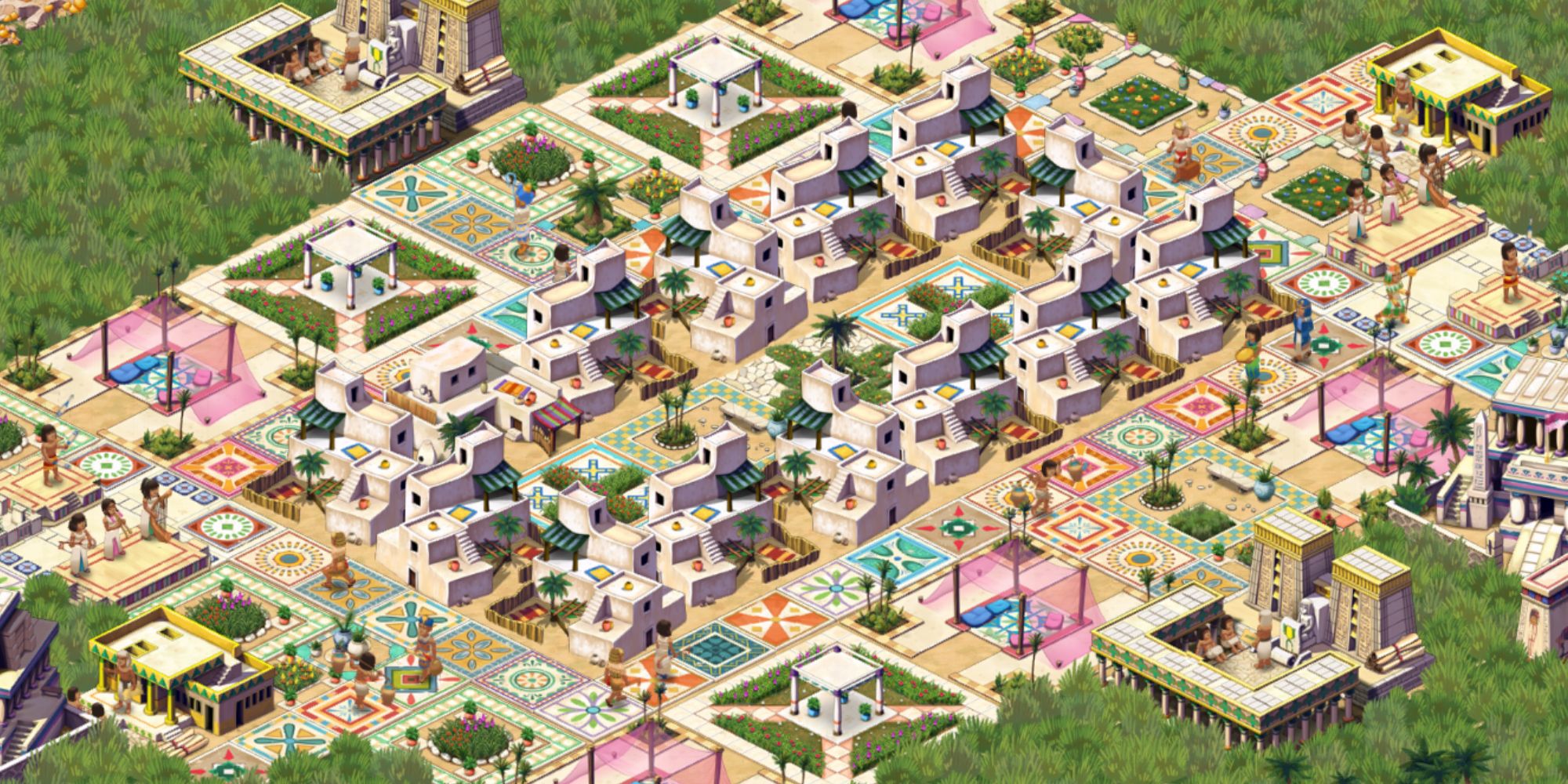 Pharaoh A New Era Gardens and plazas around housing