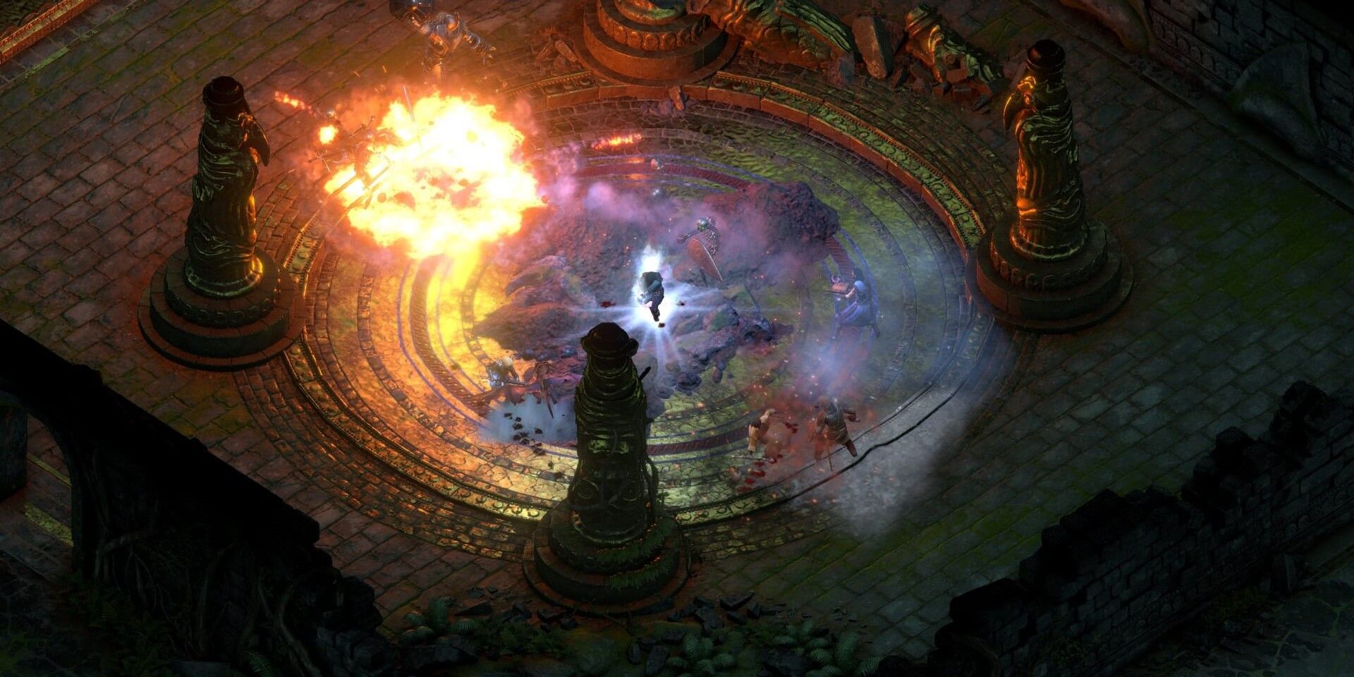 Pillars of Eternity II Deadfire Battle gameplay 