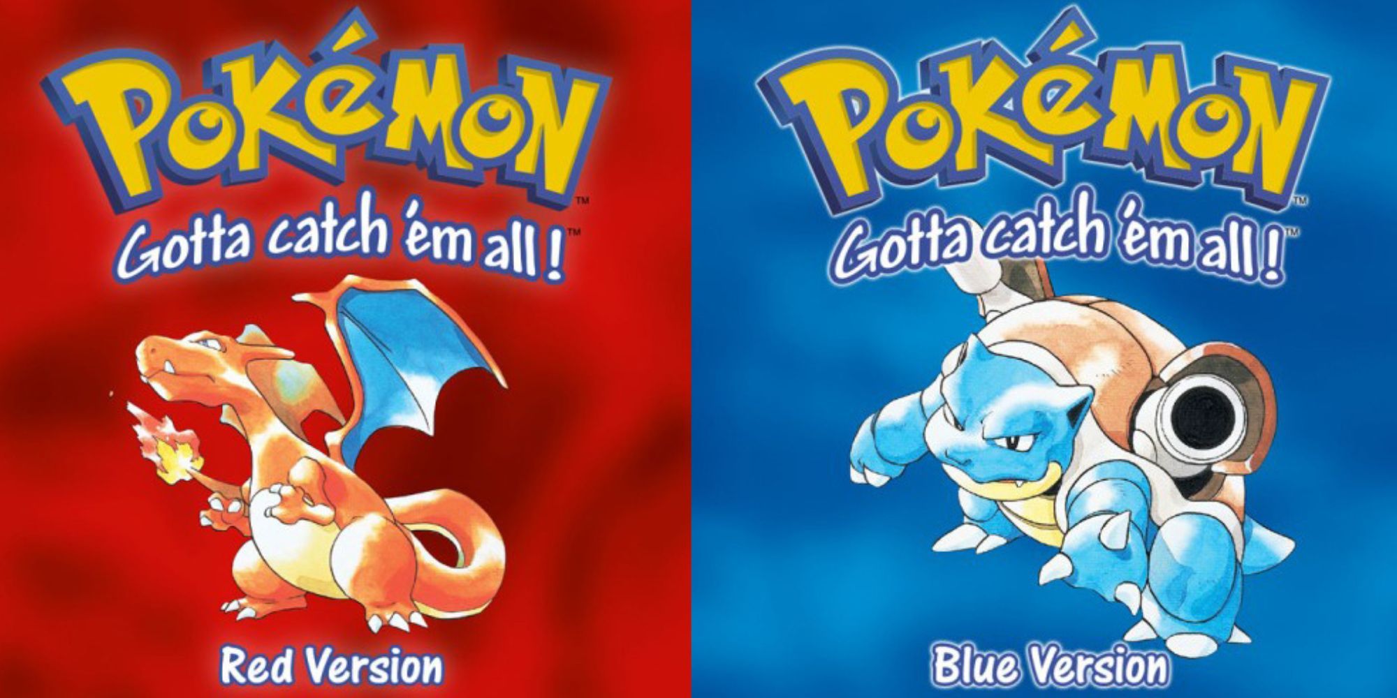 Pokémon Red and Pokémon Blue cover art
