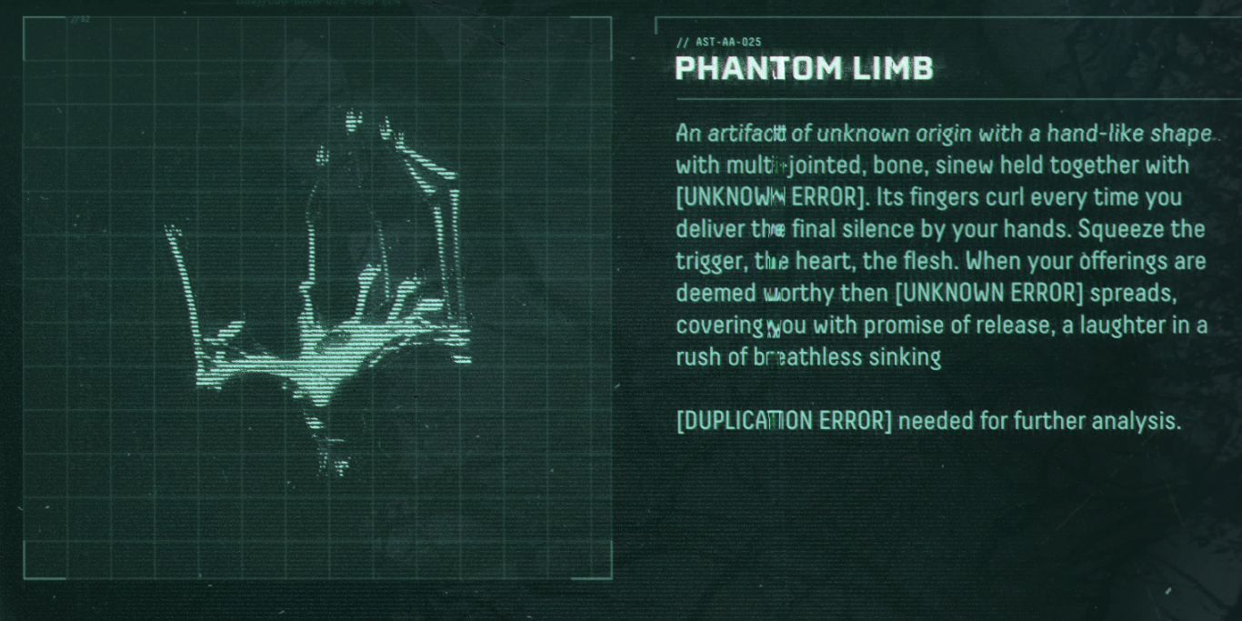 Returnal Phantom Limb With Description