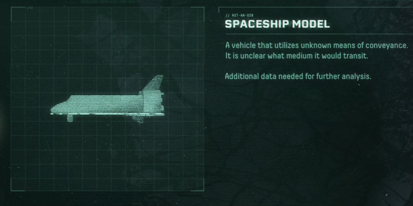 Returnal Spaceship Model With Description