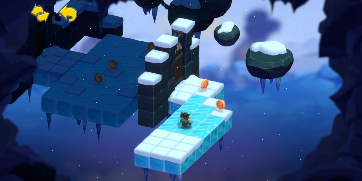 Rob Riches Gameplay Screenshot on icy platform