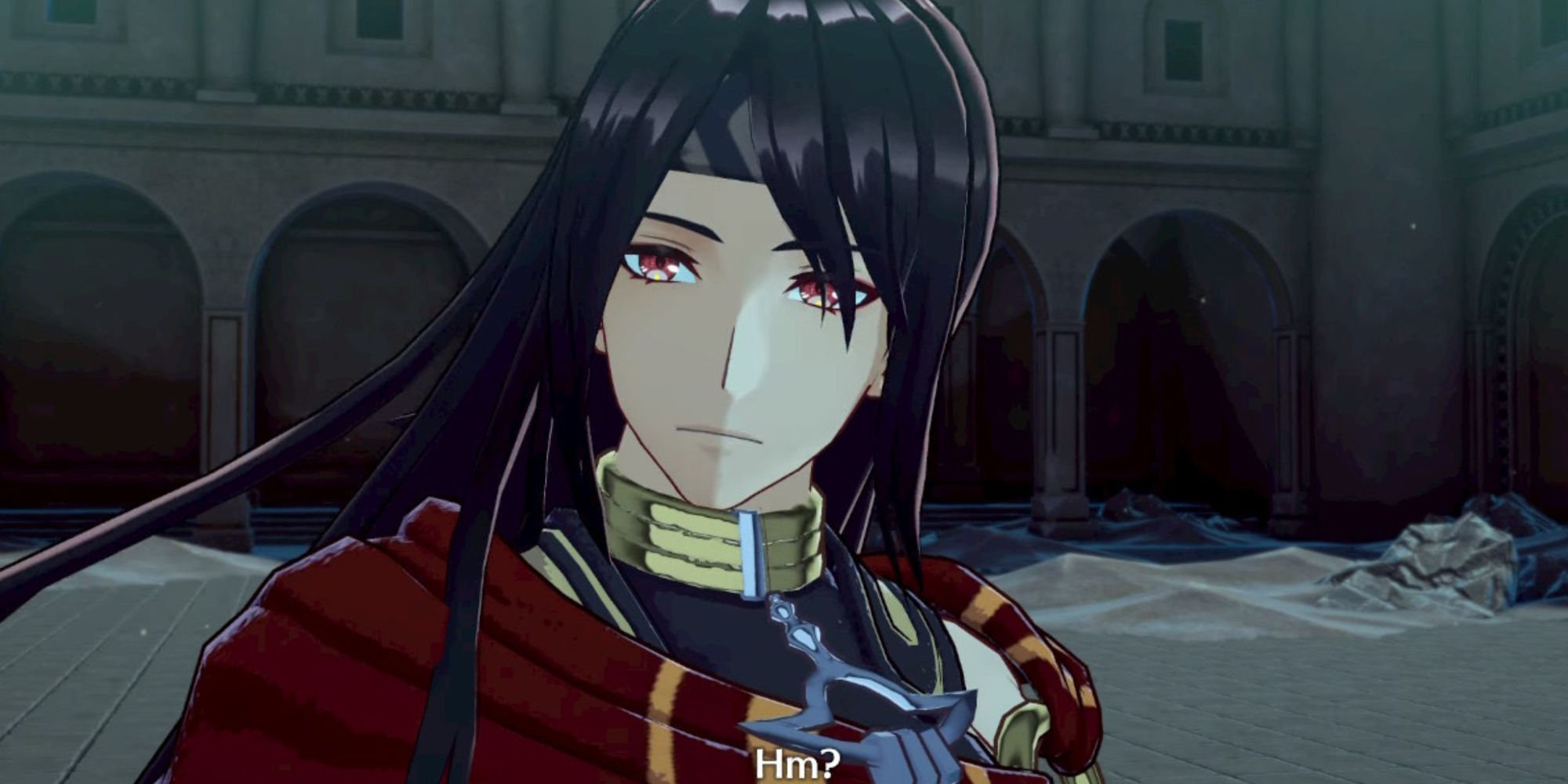 Fire Emblem Engage a long-haired stoic man