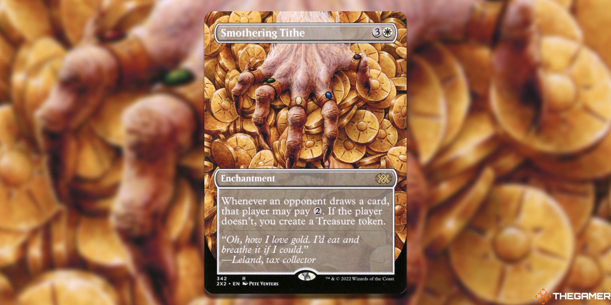 The card Smothering Tithe from Magic: The Gathering.
