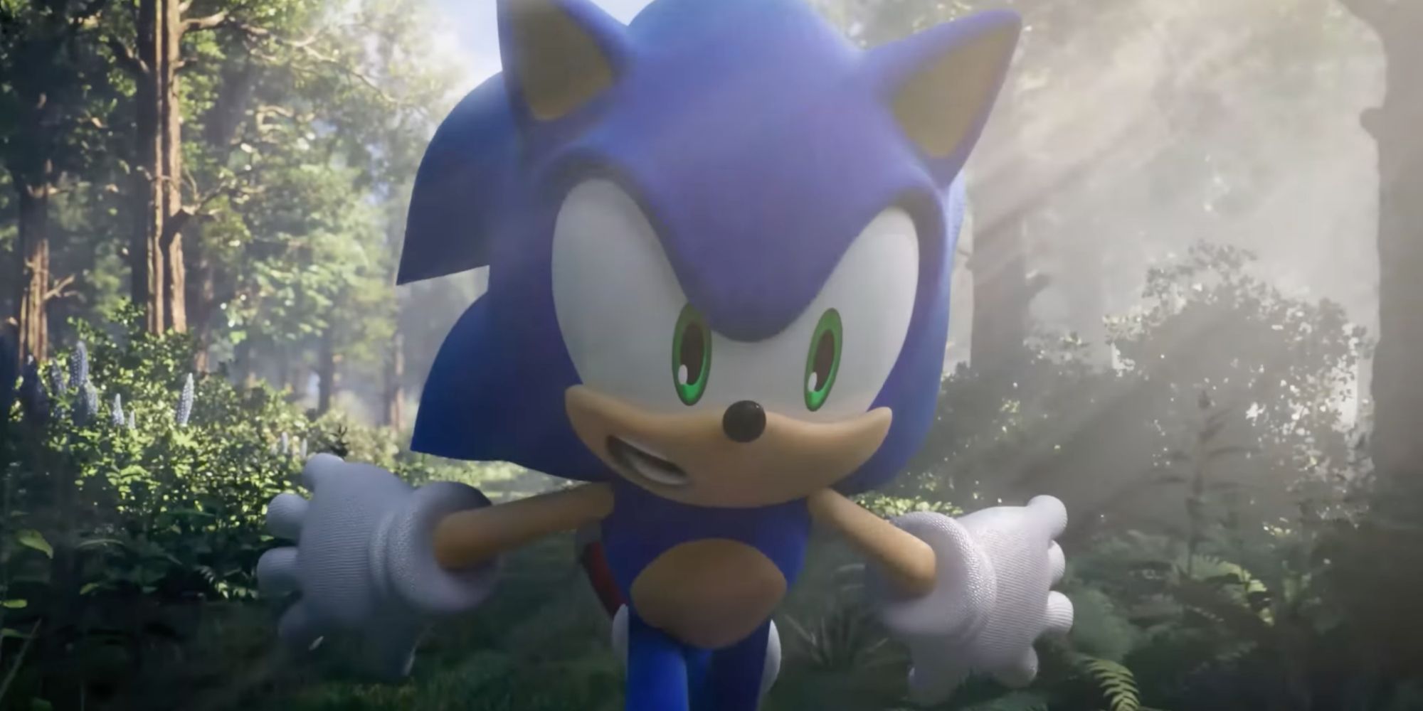 Sonic the Hedgehog Running in Sonic Frontiers
